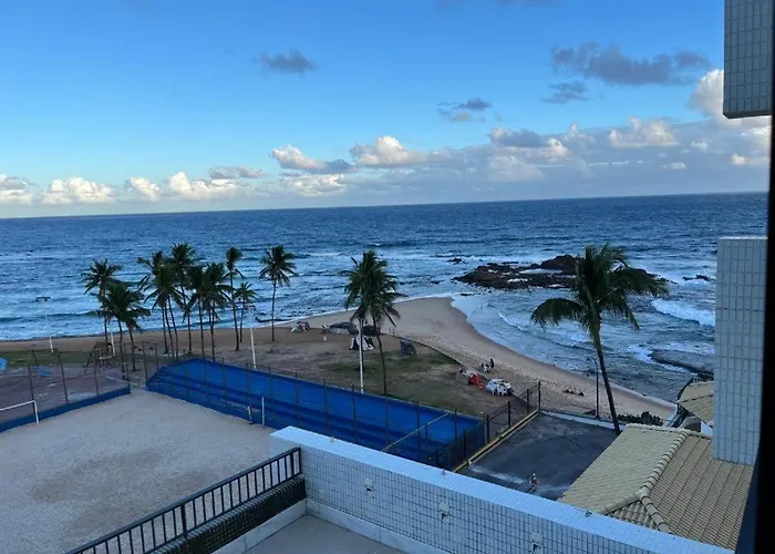 Maravilhoso 2 Quartos Vista Mar No Ondina Apart